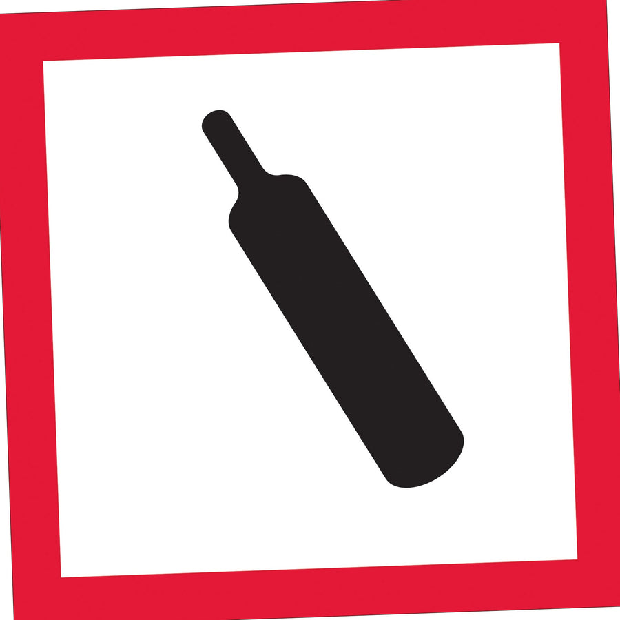 2x2 Gas Cylinder Pictogram Labels 500/Roll DL4243 - alias listing