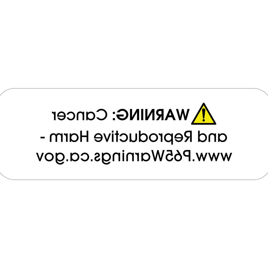 1.5x0.5 Prop 65 Cancer Warning Labels Paper 500/Roll DL4510 - alias listing