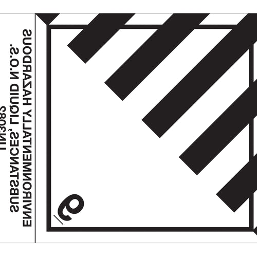 4 x 4 3/4 in ENV HAZ SUB Liquid D.O.T Labels Semi-Gloss 500/Roll DL518P2 - alias listing