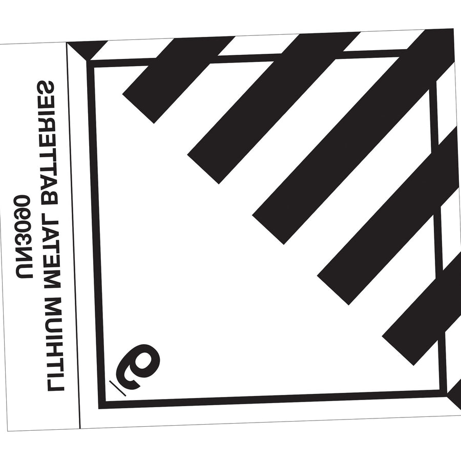 4x4.75 Lithium Metal Batteries D.O.T Label Semi-Gloss Paper 500/Roll DL519P1 - alias listing
