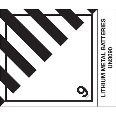 Meet D.O.T. compliance instantly with our pre-printed 4x4.75" lithium metal batteries hazard labels. Semi-gloss coated paper ensures durability in transit, with proper identification numbers included. 500-label roll ready to dispense‚cut your labeling time in half with compatible tabletop or wall-mount dispensers.