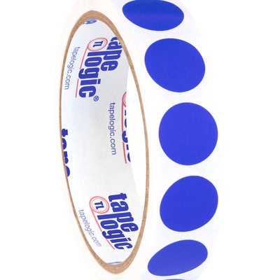 3/4 in Dark Blue Paper Circle Inventory Labels 500 Rolls DL610B - alias listing