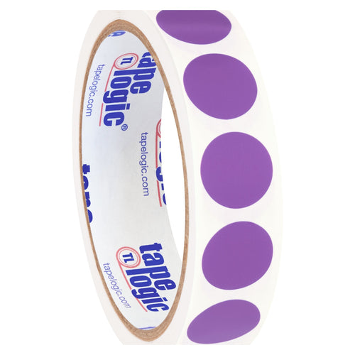 3/4 in Purple Circle Inventory Labels Paper 500/Roll DL610M - alias listing