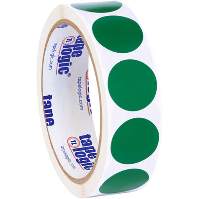 Streamline warehouse organization with 1" green circle inventory labels that cut operational delays. Paper material accepts pen and marker marking, enabling real-time item identification across your facility. Each roll contains 500 labels for comprehensive inventory tagging.