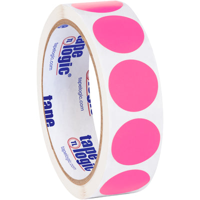 Maximize inventory visibility with 1" fluorescent pink circle labels that command attention in any warehouse or distribution center. Write directly on the paper material with pens or markers for custom identification. Roll of 500 labels ensures consistent stock for ongoing facility operations.
