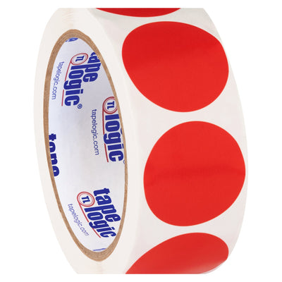 1.5 in Red Circle Inventory Labels Paper Roll 500 DL612A - alias listing