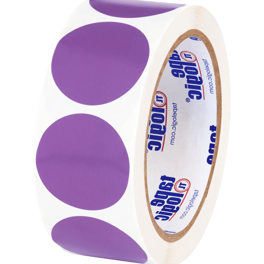 1.5 in Purple Paper Inventory Circle Labels 500/Roll DL612M - alias listing