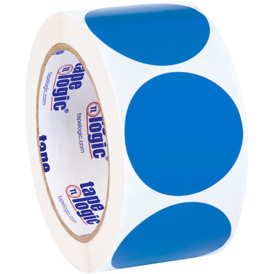 Instantly organize inventory with these bright 2" light blue circle labels‚easy to write on with pens or markers. Paper construction provides reliable adhesion for warehouse, manufacturing, and logistics applications. Sold in convenient rolls of 500 to maximize your labeling efficiency.