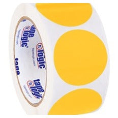 2 in Fluorescent Orange Inventory Circle Labels 500/Roll DL613H - alias listing