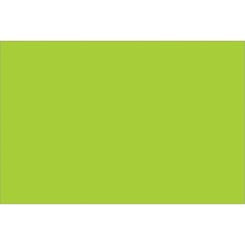High-visibility fluorescent green inventory rectangle labels sized 2
