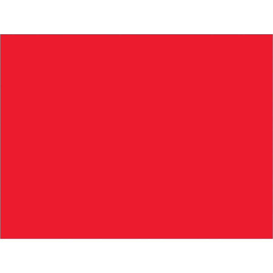 High-visibility 3x4" fluorescent red inventory labels designed for rapid warehouse identification and tracking. 500 labels per roll on write-on paper stock. Compatible with Packrift tabletop and wall-mount dispensers for streamlined label application in busy logistics environments.