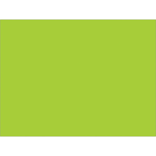 High-visibility fluorescent green rectangle inventory labels sized 3
