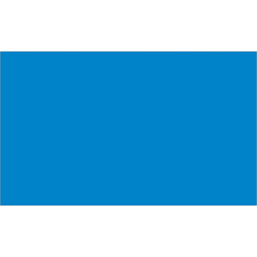 Streamline your warehouse inventory system with 3x5 light blue rectangle labels printed on durable paper. Each roll contains 500 pre-cut labels with a smooth, pen-friendly surface for quick handwritten identification. Compatible with tabletop and wall-mount dispensers for flexible workplace organization.