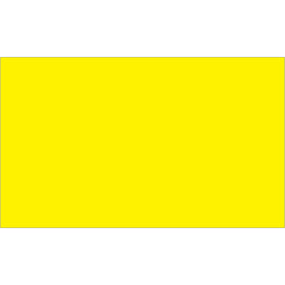 High-visibility 3x5" fluorescent yellow inventory rectangle labels designed for maximum warehouse recognition and quick identification. 500 labels per roll on pen-friendly paper stock‚perfect for shipping coordinators managing SKU tracking and compliance documentation. Compatible with tabletop and wall-mount dispensers for streamlined warehouse workflows.