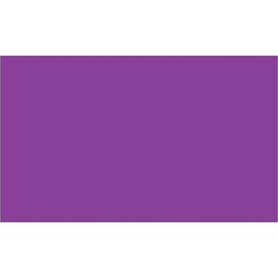 Bright purple 3x5" inventory rectangle labels on a 500-label roll. Paper material accepts pen and marker marking for instant identification and traceability. Coordinates with tabletop and wall-mount label dispensers to streamline warehouse labeling workflows.
