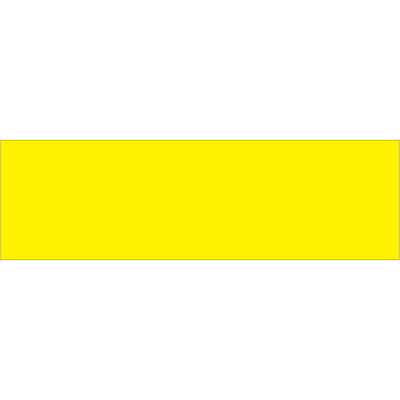 Bright fluorescent yellow rectangle inventory labels measuring 3" x 10" deliver maximum visibility in warehouses and distribution centers. Each roll contains 250 labels and accepts pen or marker writing for quick hand-labeling of packages, pallets, and inventory items. Compatible with multiple tabletop and wall-mount dispensers for efficient warehouse workflows.