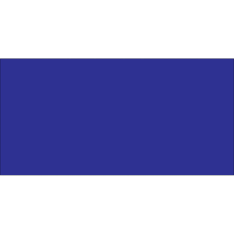 High-visibility 2x4" dark blue inventory rectangle labels designed for logistics professionals managing warehouse stock and shipment tracking. Write directly on paper material with pen or marker for instant identification. 500 labels per roll‚stock essential compliance labeling without downtime.