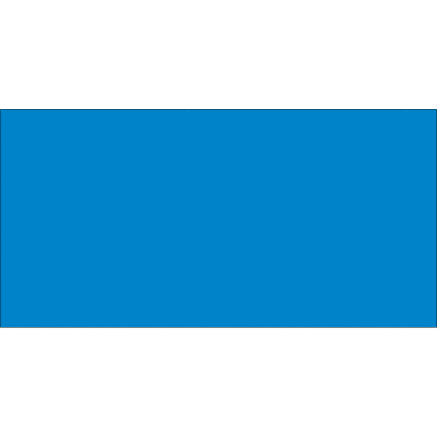 Professional 2" x 4" light blue inventory rectangle labels on a convenient 500-label roll. Paper material accepts pen, marker, and standard printing for quick warehouse identification. Ships immediately with compatible tabletop and wall-mount dispenser options available.