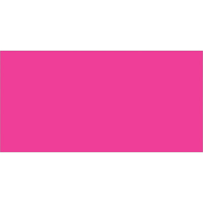 High-visibility fluorescent pink inventory labels in 2" x 4" dimensions designed for rapid warehouse identification and compliance tracking. 500 labels per roll on durable paper stock that accepts pen and marker marking. Compatible with both tabletop and wall-mount label dispensers for streamlined distribution.