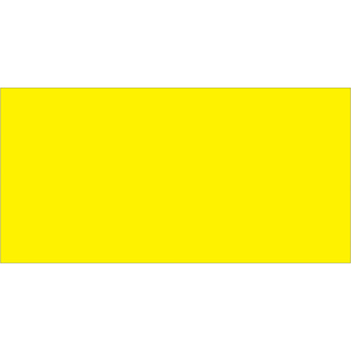 High-visibility fluorescent yellow rectangle labels designed for inventory tracking and warehouse organization. Write-on paper construction accepts pen or marker for quick, legible labeling. 500 labels per roll‚stock complete with compatible tabletop and wall-mount dispensers.