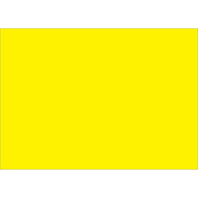 High-visibility 5x7" fluorescent yellow inventory rectangle labels designed for instant warehouse recognition and easy manual marking. Paper construction accepts pen and marker applications. 500 labels per roll with compatible tabletop and wall-mounted dispensers.