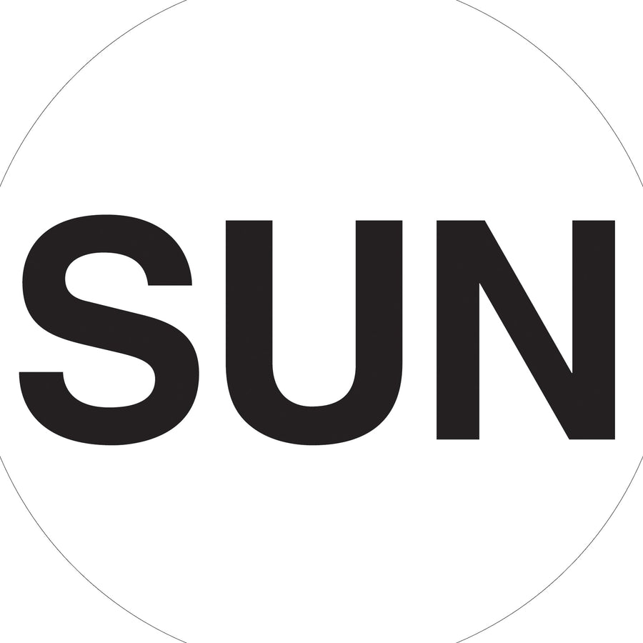 1 in White Circle Sun Days of the Week Labels Paper 500/Roll DL6561 - alias listing
