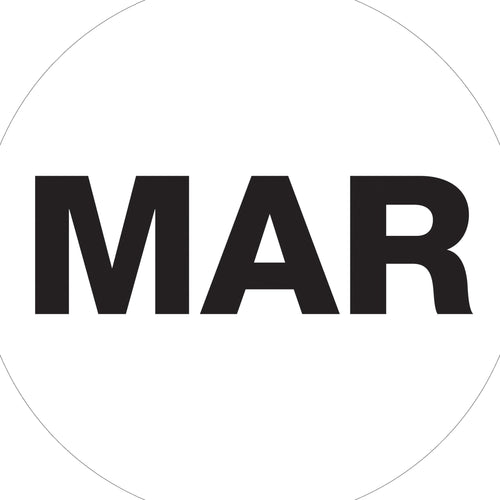 1 in White Circle MAR Paper Inventory Labels 500/Roll DL6725 - alias listing