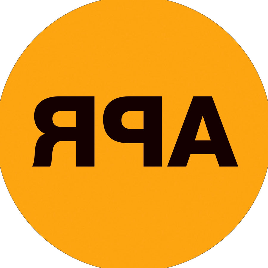 1 in Fluorescent Orange APR Circle Labels 500/Roll DL6726 - alias listing