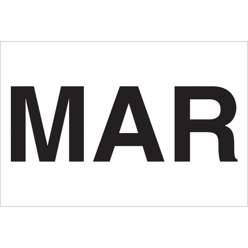 Organize and date shipments instantly with pre-printed month labels in a reliable 2