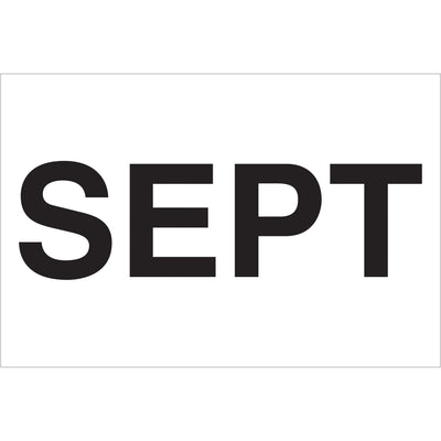 Organize and date inventory with precision using these 2" x 3" pre-printed September month labels. Printed on high-gloss white paper with pressure-sensitive adhesive for secure, repositionable application. Each roll contains 500 labels‚enough for comprehensive warehouse inventory control and compliance documentation.