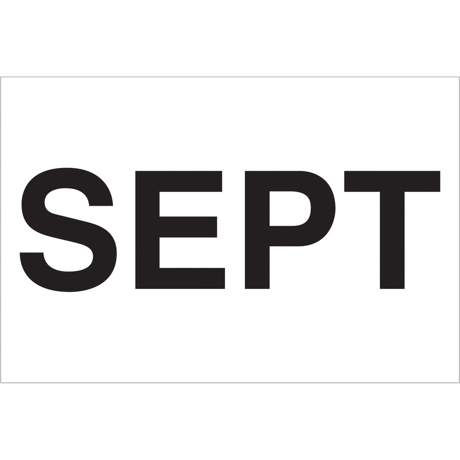 Organize and date inventory with precision using these 2" x 3" pre-printed September month labels. Printed on high-gloss white paper with pressure-sensitive adhesive for secure, repositionable application. Each roll contains 500 labels‚enough for comprehensive warehouse inventory control and compliance documentation.