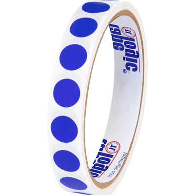 1/2 in Dark Blue Paper Inventory Circle Labels 500/Roll DL690B - alias listing