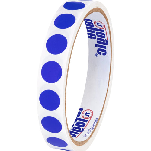 1/2 in Dark Blue Paper Inventory Circle Labels 500/Roll DL690B - alias listing