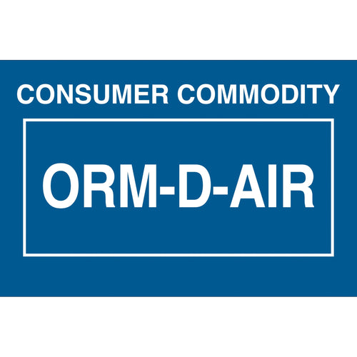 1 3/8 x 2 1/4 in ORM-D Consumer Commodity Air Labels 500/Roll DL7010 - alias listing