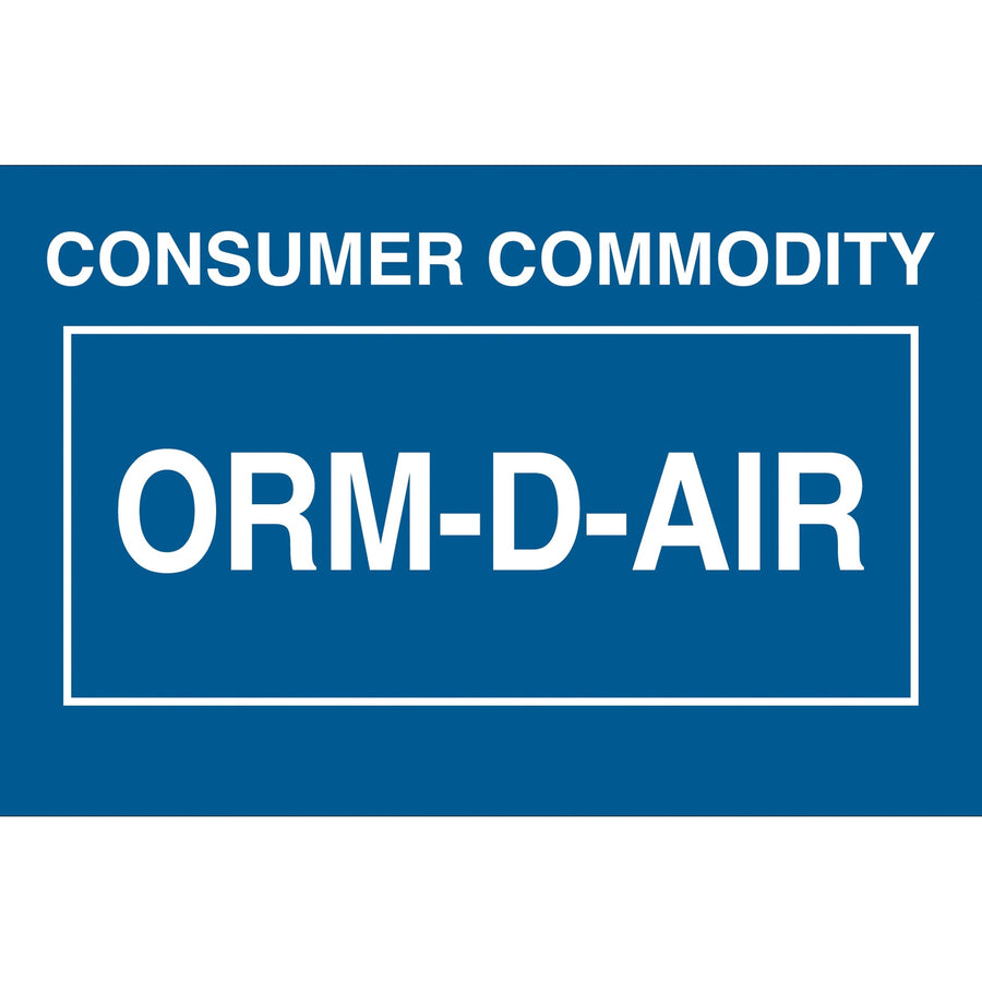 1 3/8 x 2 1/4 in ORM-D Consumer Commodity Air Labels 500/Roll DL7010 - alias listing