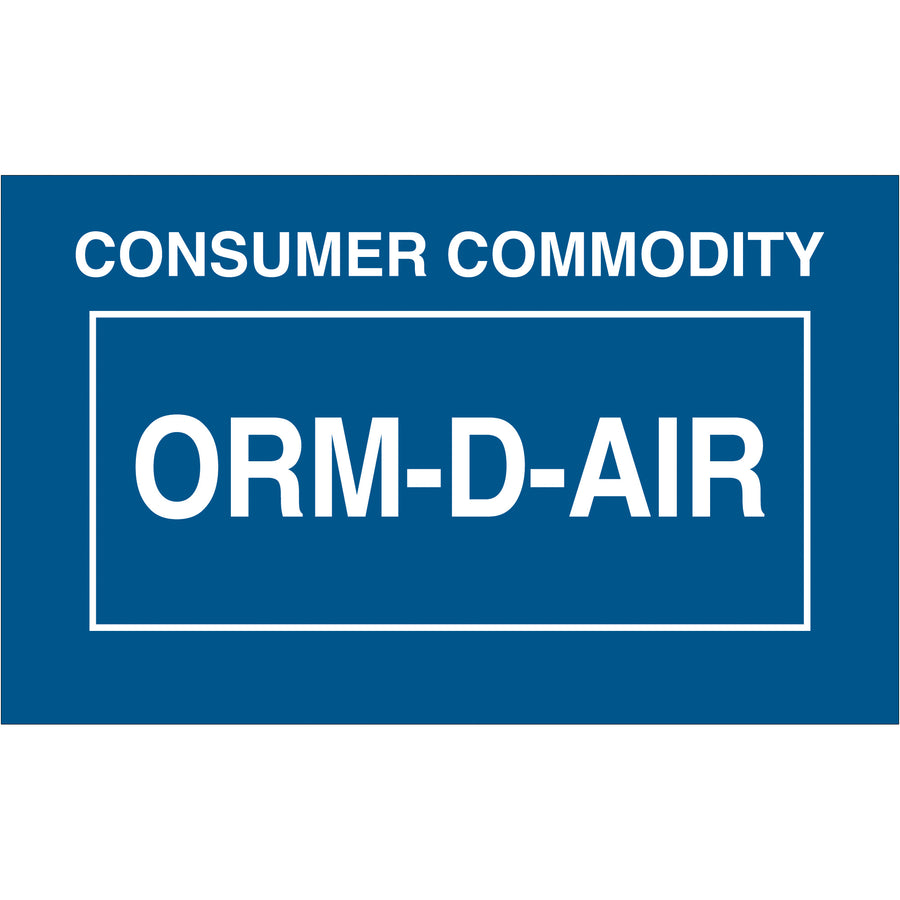 1 3/8" x 2 1/4" ORM-D Consumer Commodity Air Labels - 500/Roll