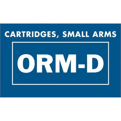 1 3/8 x 2 1/4" ORM-D Cartridges Labels - Semi-Gloss Coated Paper, 500/Roll