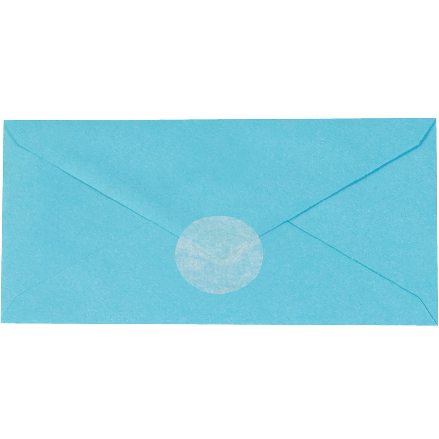 Professional 1" diameter frosty white circle paper mailing labels keep shipments sealed and secure. Each roll contains 5,000 labels with a convenient peel-and-stick design that opens easily. Ideal for sealing envelopes, boxes, and packages during transit.