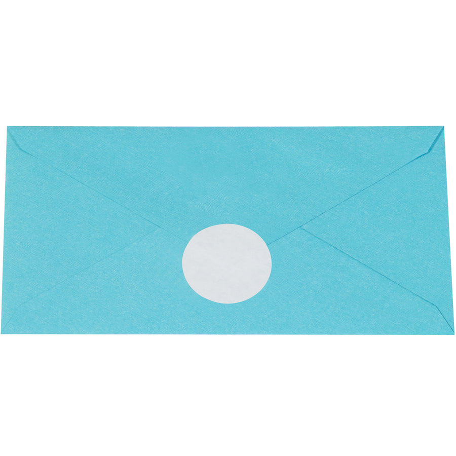 Mark opening points and seal small boxes with 1" white circle paper mailing labels. Each roll contains 5,000 labels, reducing envelope damage and improving sorting efficiency. Perfect for high-volume shipping operations that demand reliability and cost savings.