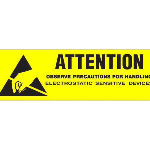 5/8 x 2 in Anti-Static Precaution Labels Semi-Gloss Paper DL9030 - alias listing