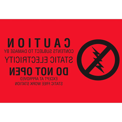2x3 Static Damage Warning Labels Semi-Gloss Paper 500/Roll DL9150 - alias listing