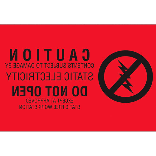 2x3 Static Damage Warning Labels Semi-Gloss Paper 500/Roll DL9150 - alias listing