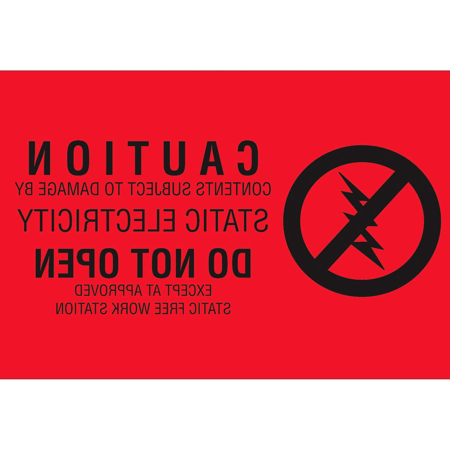 2x3 Static Damage Warning Labels Semi-Gloss Paper 500/Roll DL9150 - alias listing