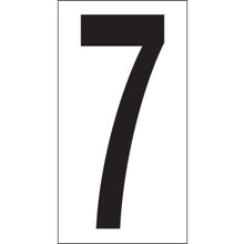 3.5 in 7 Vinyl Warehouse Number Labels 50/Case