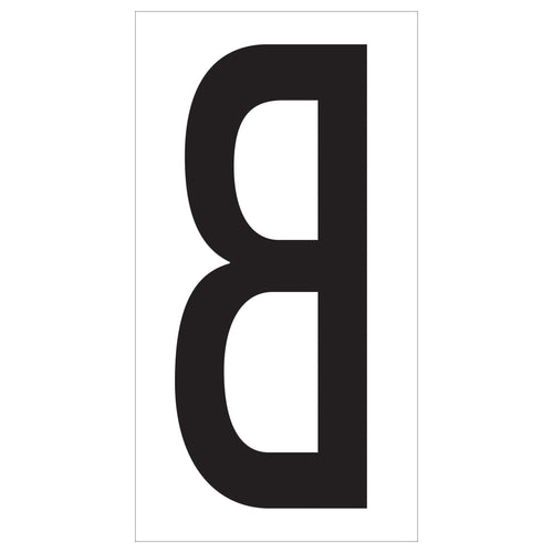 3.5 in Vinyl B Warehouse Letter Labels Permanent Adhesive 50/Case DL9310B - alias listing