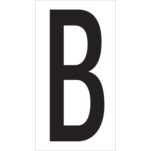 Professional-grade vinyl warehouse letter labels featuring 3.5