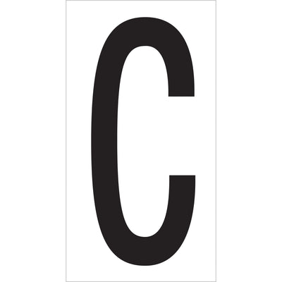 Professional-grade vinyl warehouse letter labels sized 3.5" for clear visibility across your facility. Permanent adhesive backing ensures labels stay put on metal racks, bins, and shelving. Case of 50 labels delivers cost-effective organization for high-traffic warehouse environments.