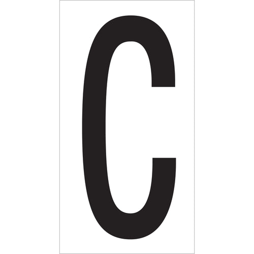 Professional-grade vinyl warehouse letter labels sized 3.5