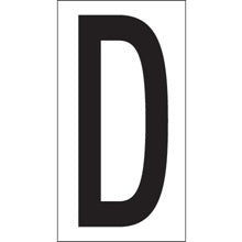 3.5 in D Vinyl Warehouse Letter Labels 50/Case