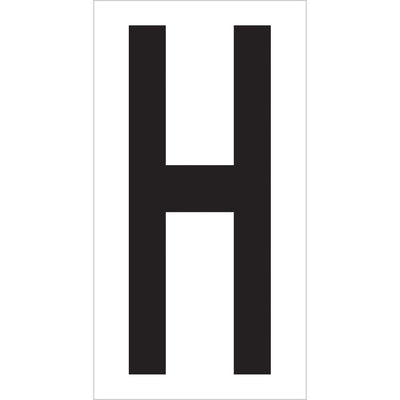 Mark warehouse locations instantly with permanent adhesive vinyl letter labels featuring 3.5" high characters. Each label measures 4" x 2.1/8" for maximum visibility on racks, bins, and shelving. One case of 50 labels ready to apply‚no setup required.